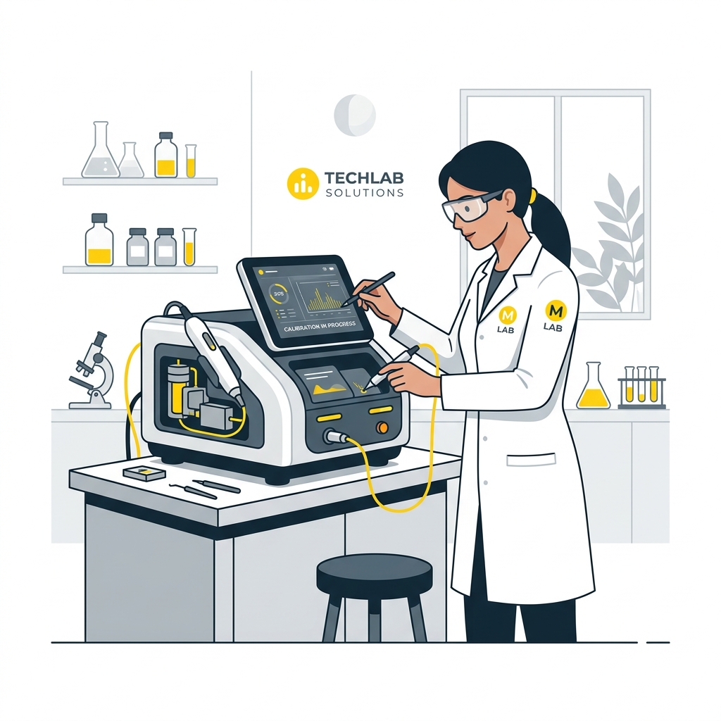 Equipe técnica da MGV realizando manutenção em equipamento de estética